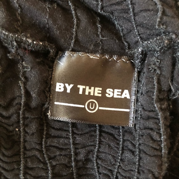 By The Sea black/gray cover up strapless dress. - Picture 4 of 5